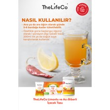 TheLifeCo Lemon Cayenne - Limonlu Acı Biberli İçecek Tozu 5g x 15 Adet Şase