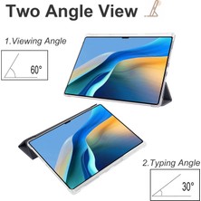 XFashion Huawei Matepad Pro 13.2 Tablet Deri Kılıf Üç Katlı Stand Kalem Yuvası Kapağı (Yurt Dışından)