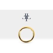 La Tua Luce Jewelry Sade Halka Piercing, 8-10-12 mm , 1.0 Mm, 14K Sarı-Beyaz-Kırmızı Altın | LC00048A