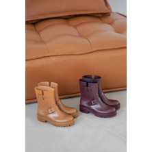 Wolk Shoes Masha Su Geçirmez Düz Lastik Kadın Bot