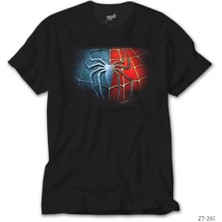 Z Zeplin Spiderman Black Red Siyah Tişört