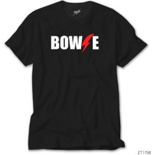 Z Zeplin David Bowie Logo Siyah Tişört