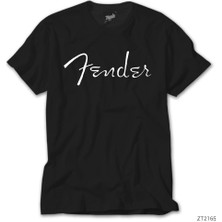 Z Zeplin Fender Logo 2 Beyaz Tişört