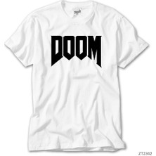 Z Zeplin Doom Logo Beyaz Tişört
