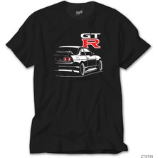 Z Zeplin Nissan Skyline Gt-R R33 Siyah Tişört