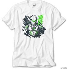 Overwatch Genji Beyaz Tişört