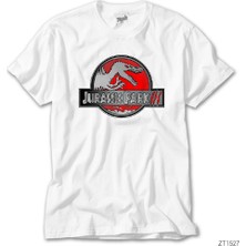 Z Zeplin Jurassic Park Claw Beyaz Tişört