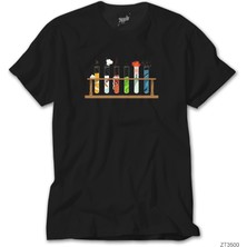 Z Zeplin Muppet Science Siyah Tişört