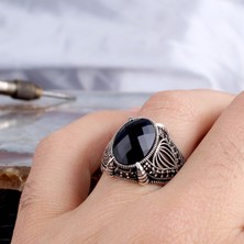 Takı925 925 Ayar Gümüş Zirkon Taşlı Model Erkek Yüzük