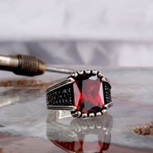 Takı925 925 Ayar Gümüş Zirkon Taşlı Model Erkek Yüzük