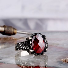 Takı925 925 Ayar Gümüş Zirkon Taşlı Model Erkek Yüzük