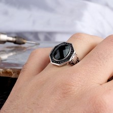 Takı925 Palmiye Ağacı Motifli 925 Ayar Gümüş Erkek Yüzük