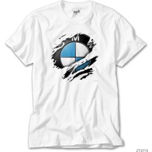 Z Zeplin Ferrari Colored Smoke Siyah Tişört