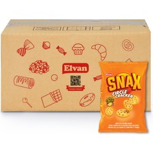 Elvan Snax Yuvarlak Kraker Çörekotlu Peynirli 200 gr. 10 Adet (1 Kutu)