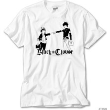 Z Zeplin Black Clover Five Clover Siyah Tişört