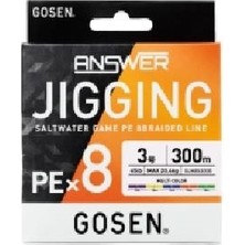 Gosen Jigging Answer Pe 5.0 65LB Jig ve Tai Rubber Ipi 300MT Multicolor