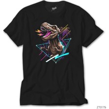 Z Zeplin Angry Trex Siyah Tişört