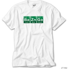 Z Zeplin Bazinga Elements Beyaz Tişört