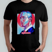 Pixxa Eminem The Slim Shady  Pamuklu Bisiklet Yaka T-Shirt Model 3