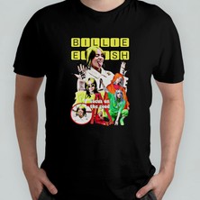 Pixxa Billie Eilish  Pamuklu Bisiklet Yaka T-Shirt Model 6