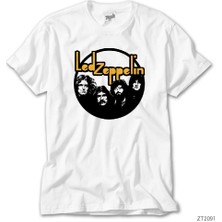 Z Zeplin LED Zeppelin Failing Angel Siyah Tişört