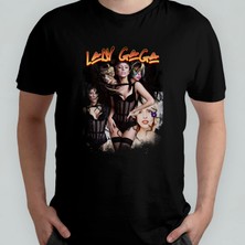 Pixxa Lady Gaga  Pamuklu Bisiklet Yaka T-Shirt Model 2