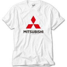 Z Zeplin Mitsubishi Logo Beyaz Tişört