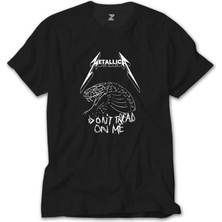 Z Zeplin Metallica Don't Tread On Me Siyah Tişört