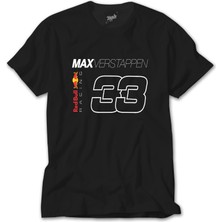 Z Zeplin F1 33 Max Verstappen Siyah Tişört