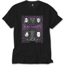 Z Zeplin Black Sabbath The Complete History Siyah Tişört