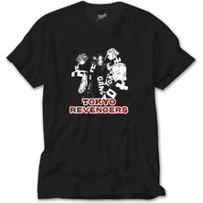 Z Zeplin Tokyo Revengers Characters Siyah Tişört