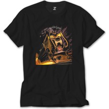 Z Zeplin Motörhead Orgasmatron Siyah Tişört