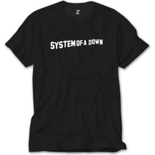 Z Zeplin System Of A Down Yazı Siyah Tişört