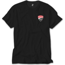 Z Zeplin Ducati Corse Logo Siyah Tişört