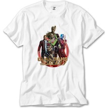 Z Zeplin Galaksinin Koruyucuları Team Beyaz Tişört