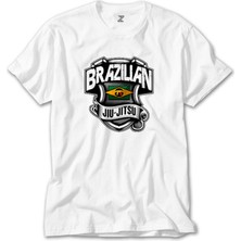 Z Zeplin Brezilya Jiujitsusu Beyaz Tişört