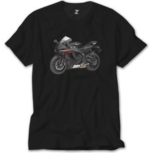 Z Zeplin Yamaha Yzf R1 Siyah Tişört