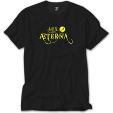 Z Zeplin Metallica Lux Æterna Logo Siyah Tişört