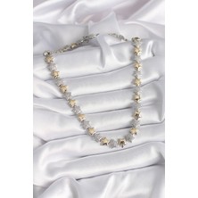 Çarşı Point Pirinç Mix Renk Zirkon Taşlı Yıldız Model Vıp Exclusive Seri Kadın Kolye