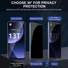 YGT Xiaomi Mi 13T Uyumlu Tam Kaplayan Privacy Hayalet Cam Koruma Ekran Koruyucu