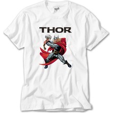 Z Zeplin Thor Character Animation Beyaz Tişört