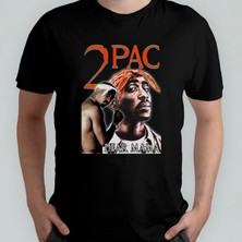 Pixxa Tupac 2pac  Pamuklu Bisiklet Yaka T-Shirt Model 2