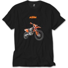 Z Zeplin Ktm 500 Exc Enduro Motorcycle Siyah Tişört