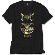 Z Zeplin Mayhem Daemon King Siyah Tişört