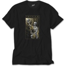 Z Zeplin Trivium Skull Siyah Tişört