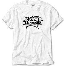 Z Zeplin King Diamond Logo Beyaz Tişört