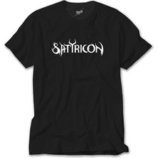 Z Zeplin Satyricon Logo Siyah Tişört