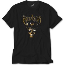 Z Zeplin Marduk Skull Siyah Tişört