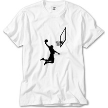 Z zepplin Basketball Smack Silhouette Beyaz Tişört