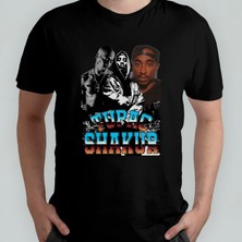 Pixxa Tupac 2pac  Pamuklu Bisiklet Yaka T-Shirt Model 9
